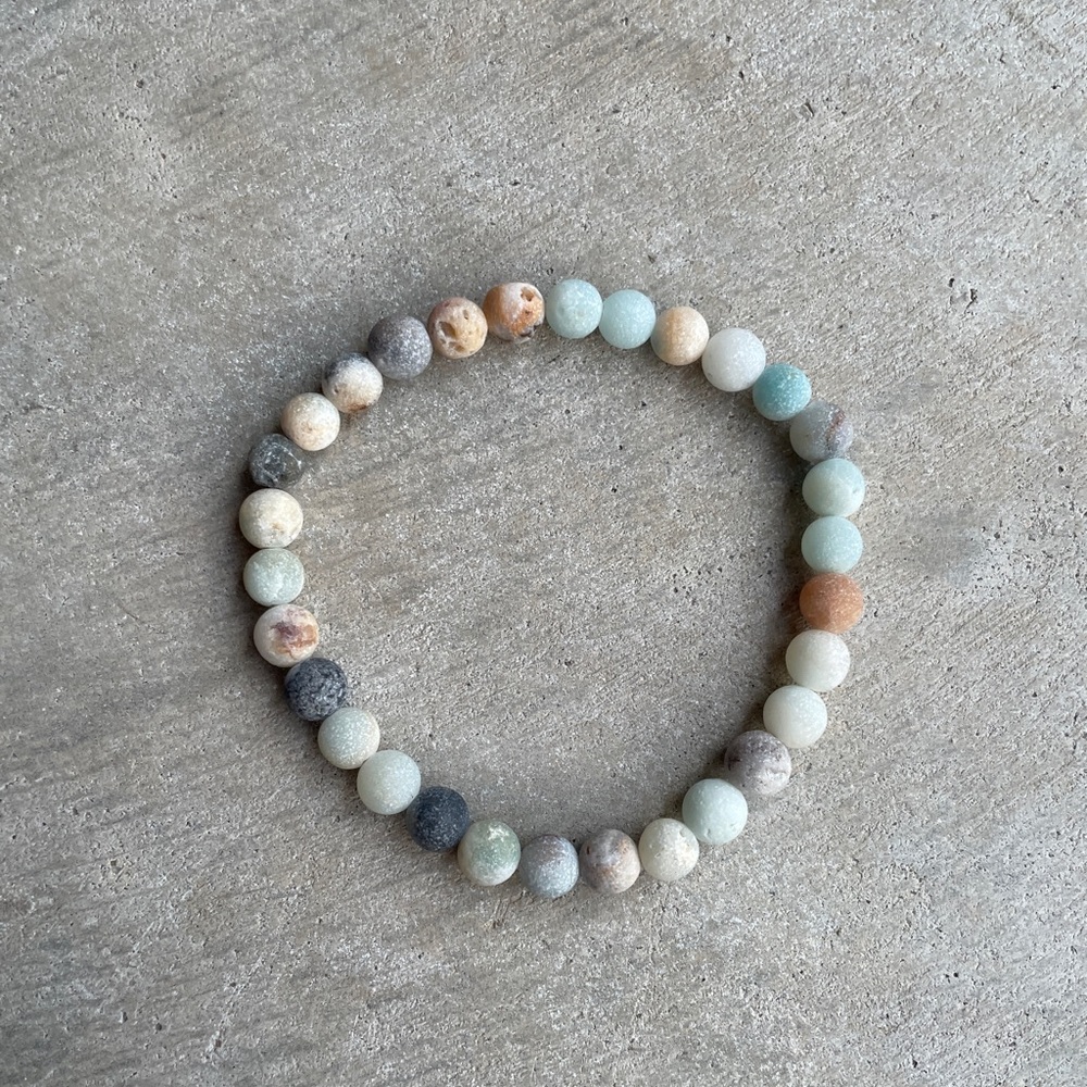 Blue Rough Tumbled Agate Bracelet